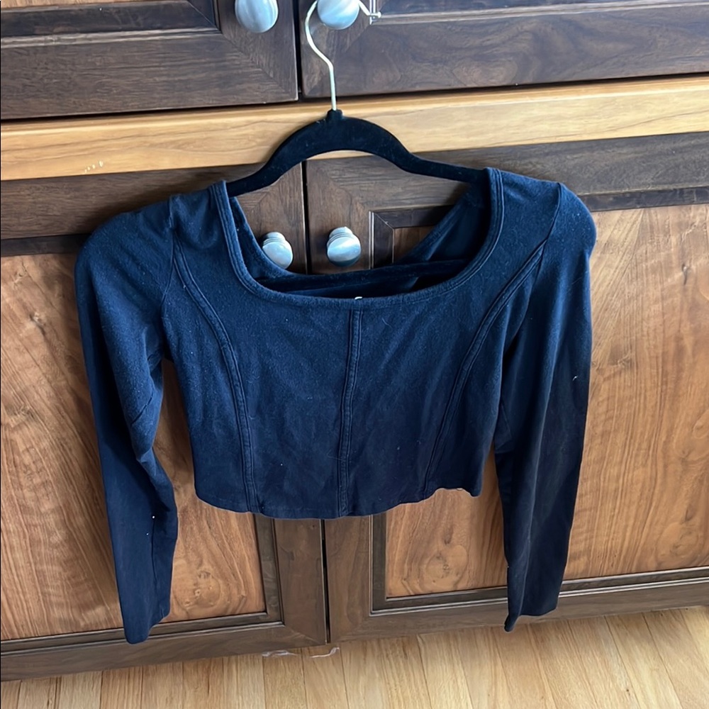 Hollister Black Baby Tee